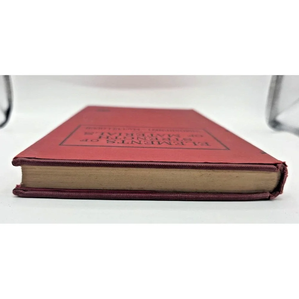 Elements of Strength of Materials‎ by Timoshenko and McCullough 1940's HC w/DJ